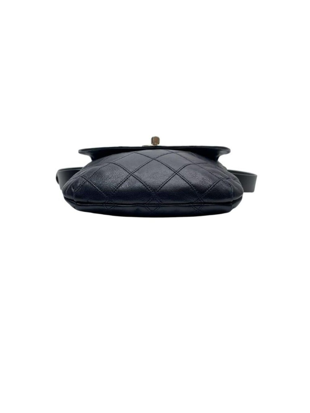 Chanel Bicolor Quilted Lambskin Waist Belt Bag Navy - Picture 5 of 10